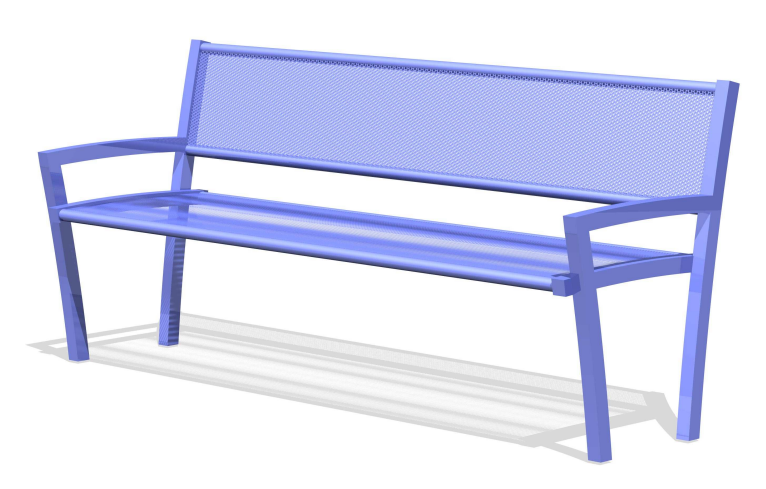 Arcadia 6' Mirage Style Bench with Back and Arms - ARMBA6