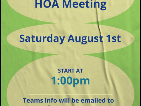JOIN US! PACIFIC TORRANCE HOA MEETING