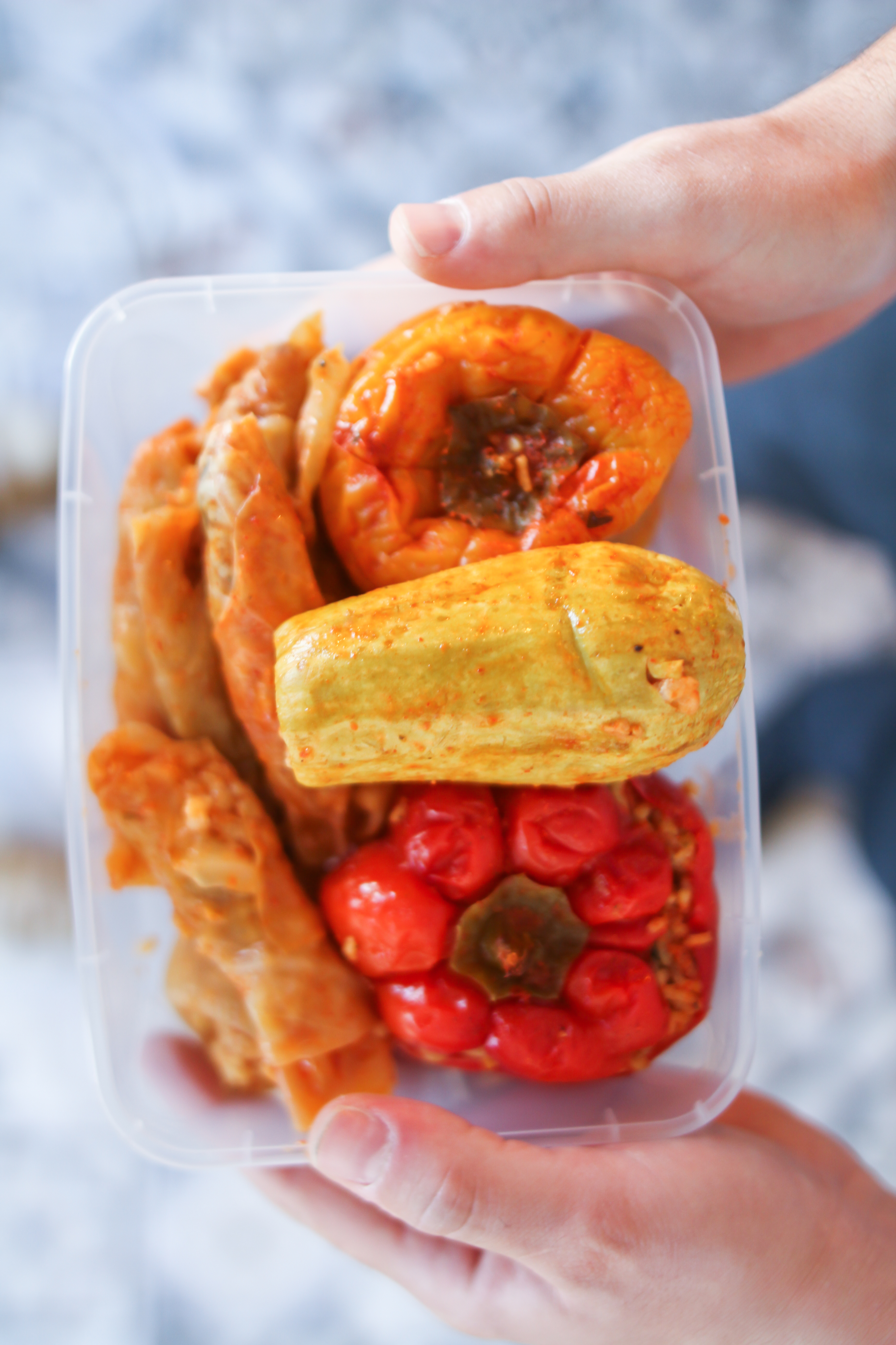 Arranged Food and Objects