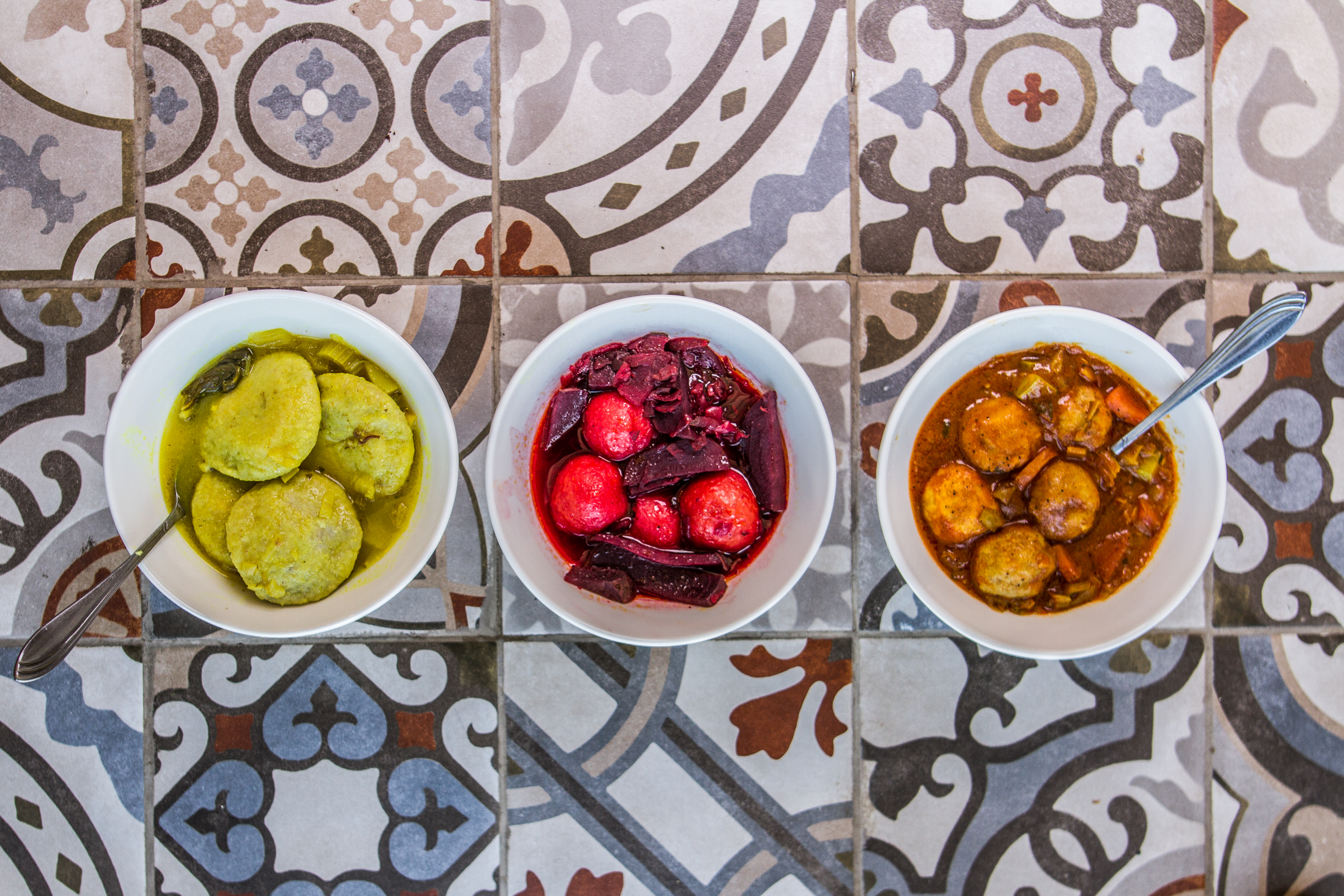 Arranged Food and Objects