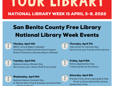 National Library Week is April 3-9, 2022