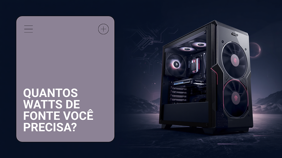 Fonte de alimentação para PC gamer com cabo do conector 12V-2x6 usado nas placas RTX série 50