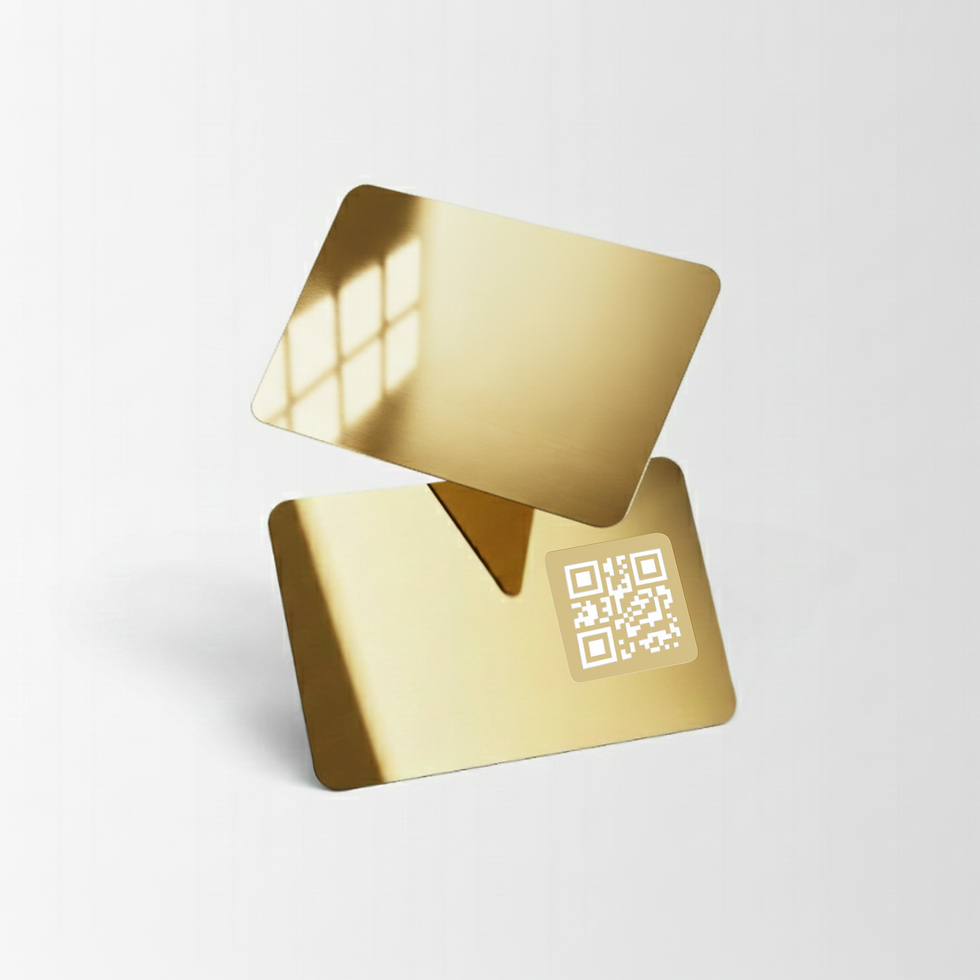 Custom 24kt Gold AI Business Card