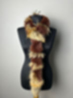 tarcin rengi cinnamon yaka arjante tilki kürk kurk fur luxury fox fashion winter argentina outfit tesettür atki boyunluk atkı