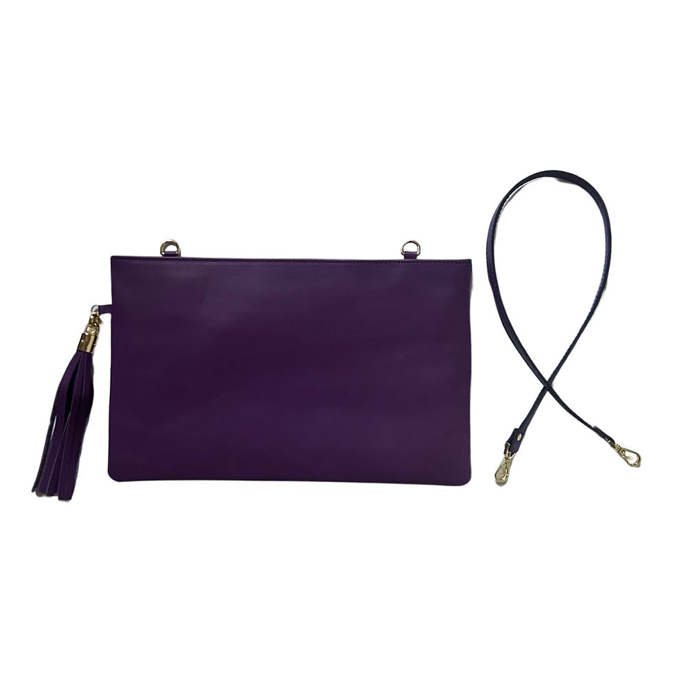 Küçük resim: mor gerçek deri clutch portvey çanta canta , purple genuine bag luxury fashion vogue
