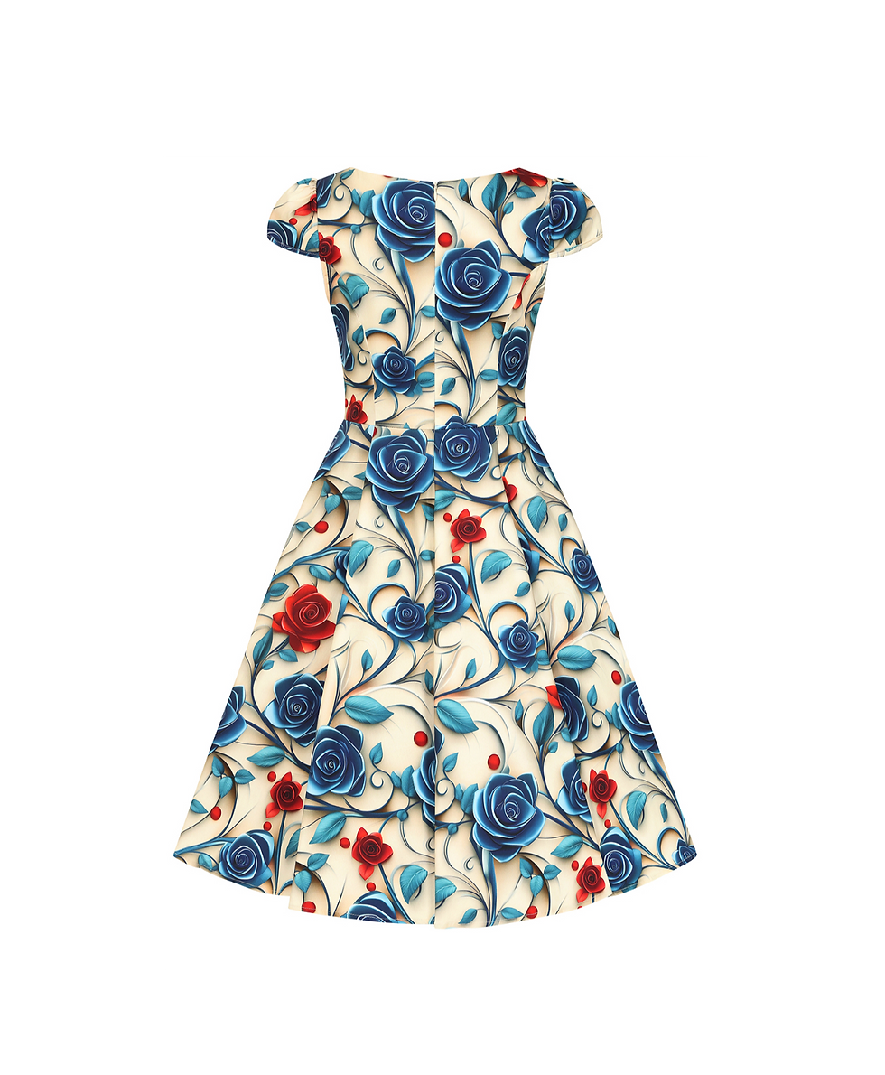 Miniature : Robe swing Elowen floral