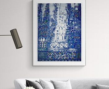 Serigrafia de Manuel Cargaleiro, Claire de Lune