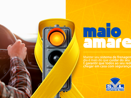 Campanha Maio Amarelo segurança no trânsito