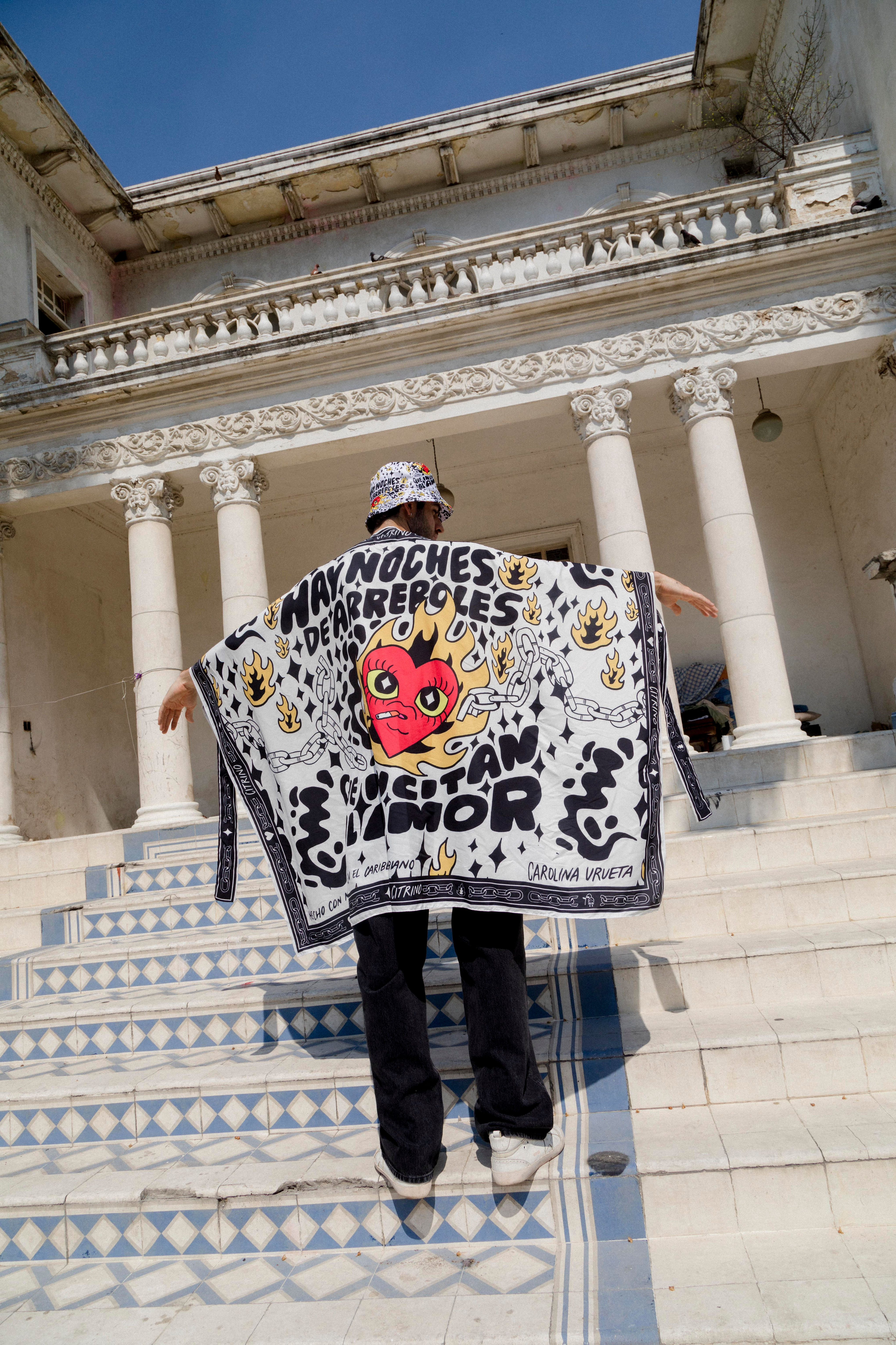 Pareo / Falda / Vestido -Noche de arreboles blanco