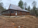 Custom woodworking projects featuring a log home exterior