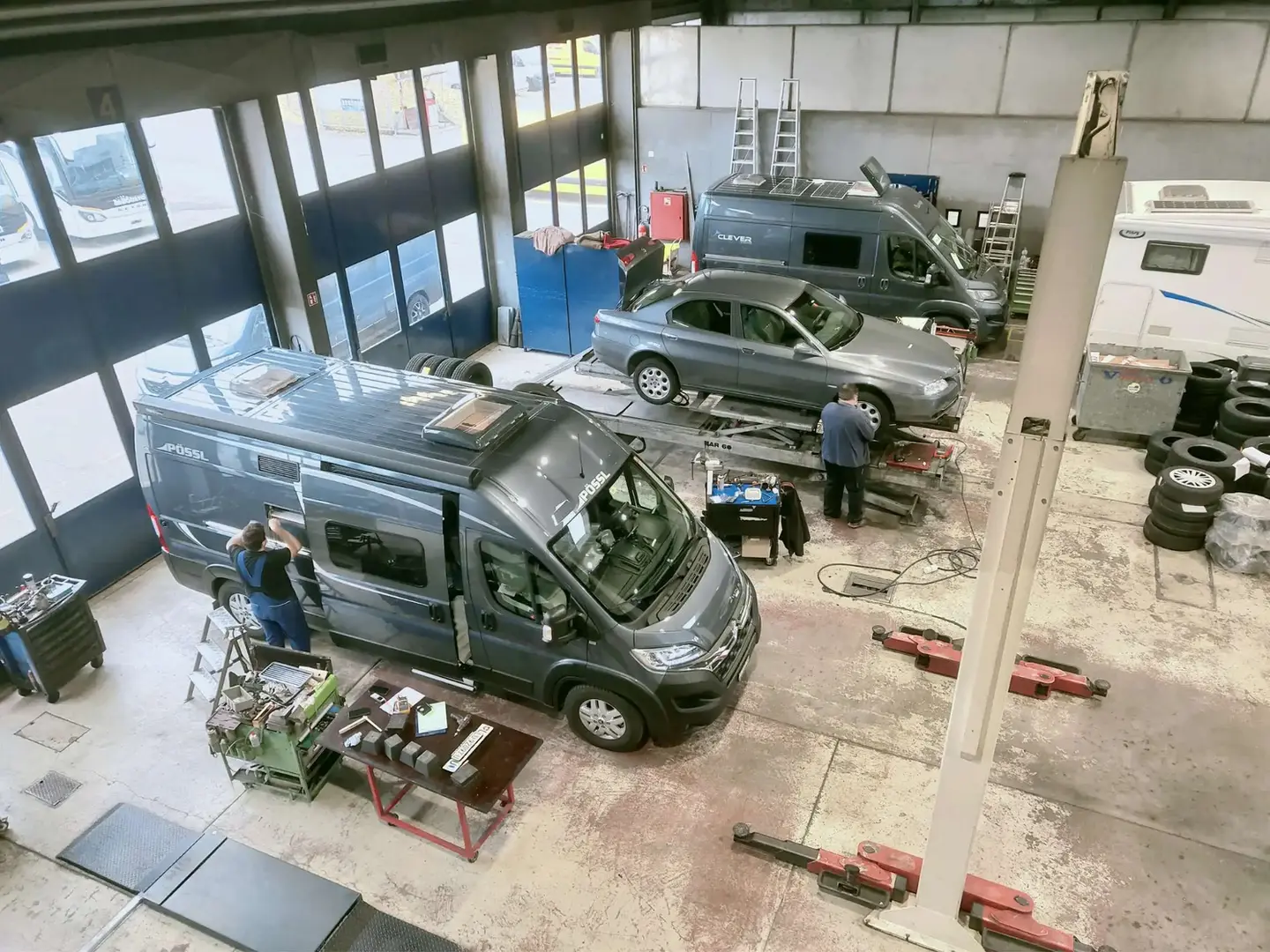 Werkstatt Wohnmobile aller Marken Bolliger Nutzfahrzeuge