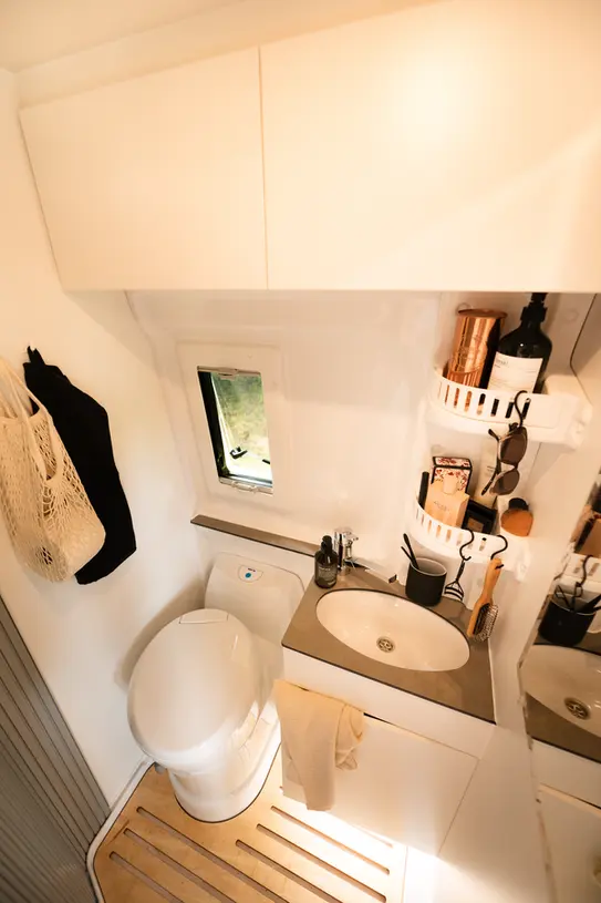 Clever Van praktisches Bad im Alltag