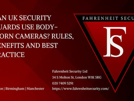 Can Security Guards Use Body Cams Legally in the UK? Find Out Now