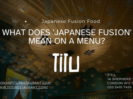 What Does 'Japanese Fusion' Mean on a Menu