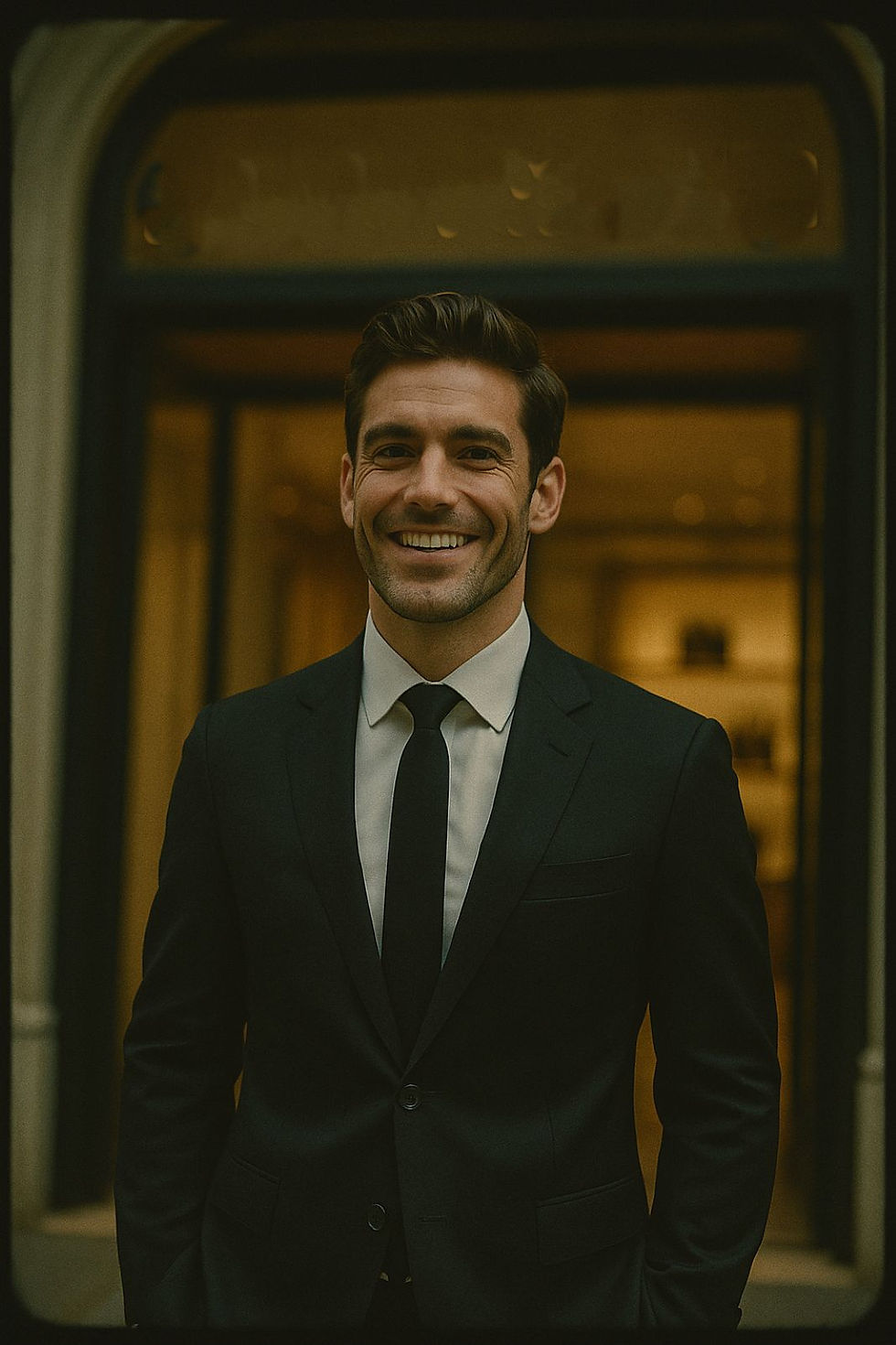 a security guard deterring shoplifters