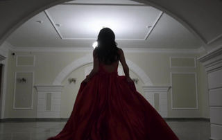 strapless open back dress Custom Made Red Senior Prom Dresses Layered Off Shoulder Long Formal Wear Red / US18W