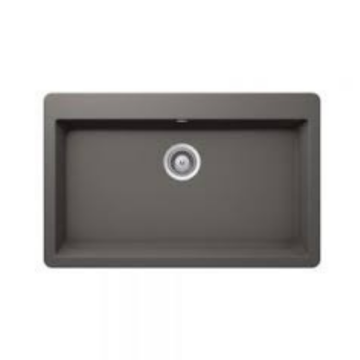 PILETA ALEMANA MONTANO N-100 - STONE (GRIS OSCURO) - 83,8 x 53 cm