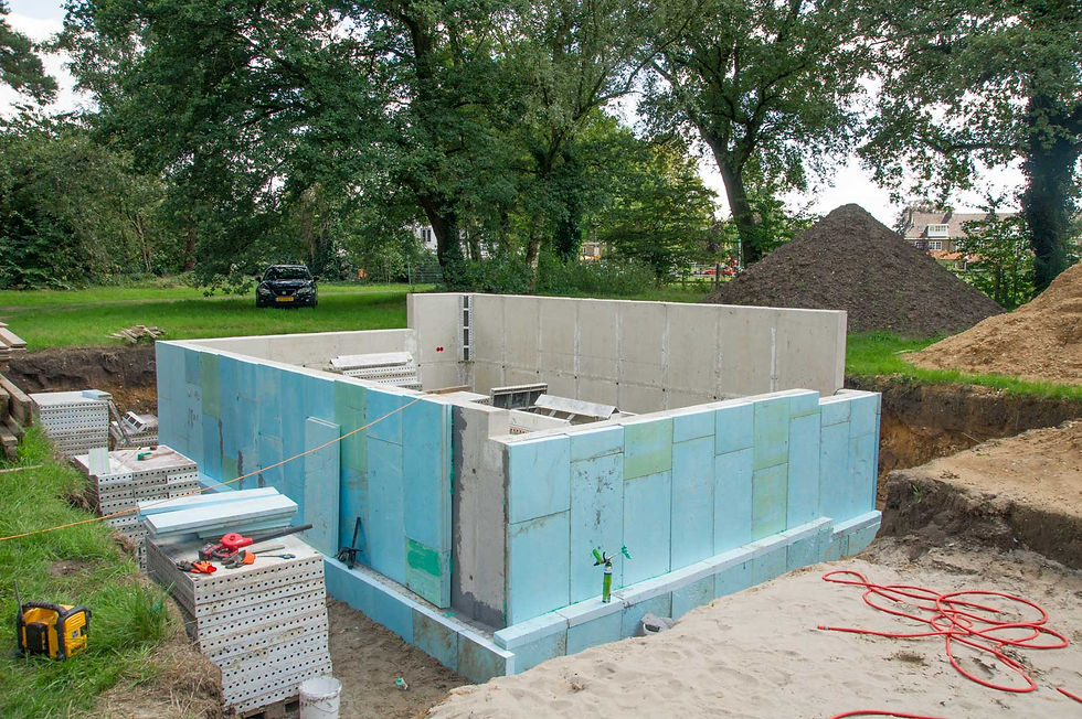 Paviljoen Esch is circulair gebouwd met bijvoorbeeld gebruikte isolatieplaten.