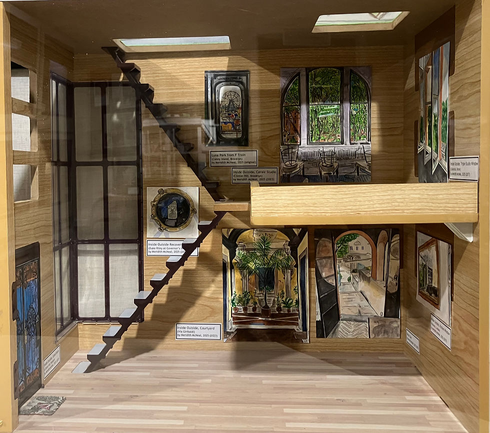 Peer More Closely: A Meridith McNeal Restrospective installation view. Photo by curator Diego Fajardo