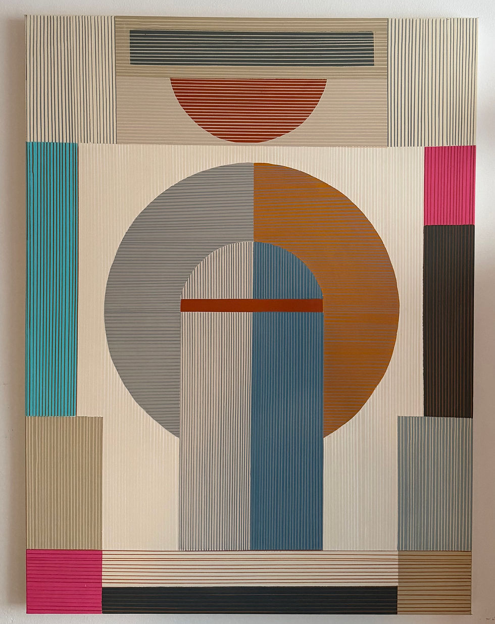 Flávia Berindoague, N.5, 2025, acrylic on canvas, 48x36”