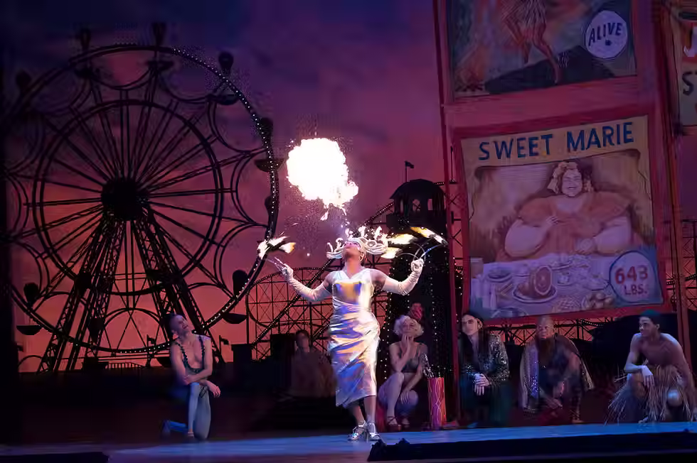 Sage performing in Cosi fan tutti at the Met. Screen shot from Met website.