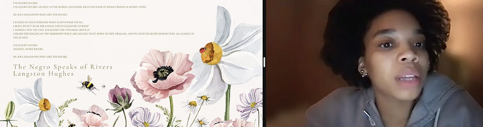 Assata presents on zoom