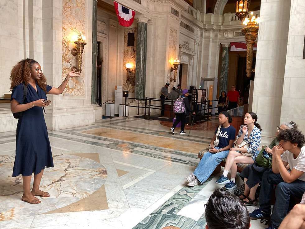 Neah presenting at The Museum of the American Indian