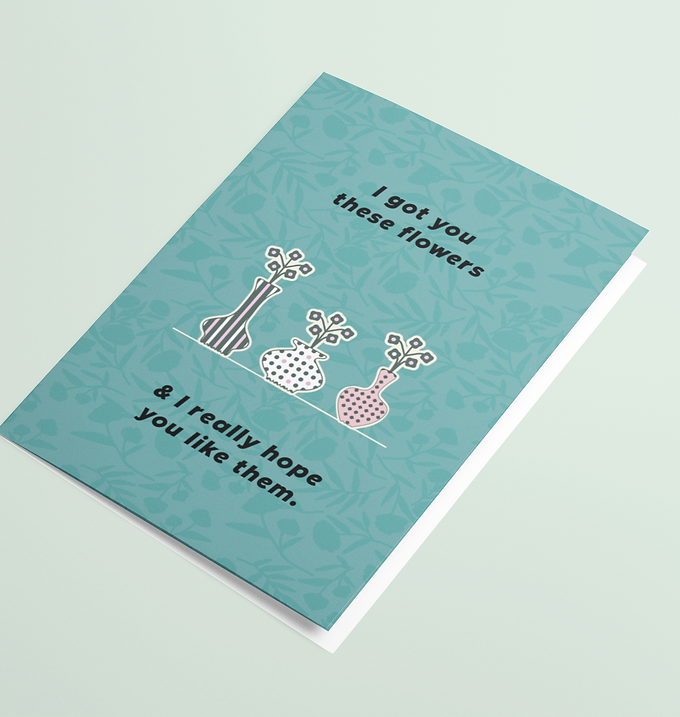 I bought you these flowers