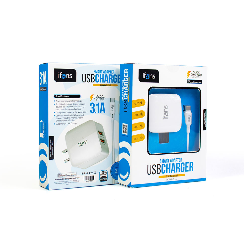 Miniatura: Cargador Smart USB 3.1AMP iF-132