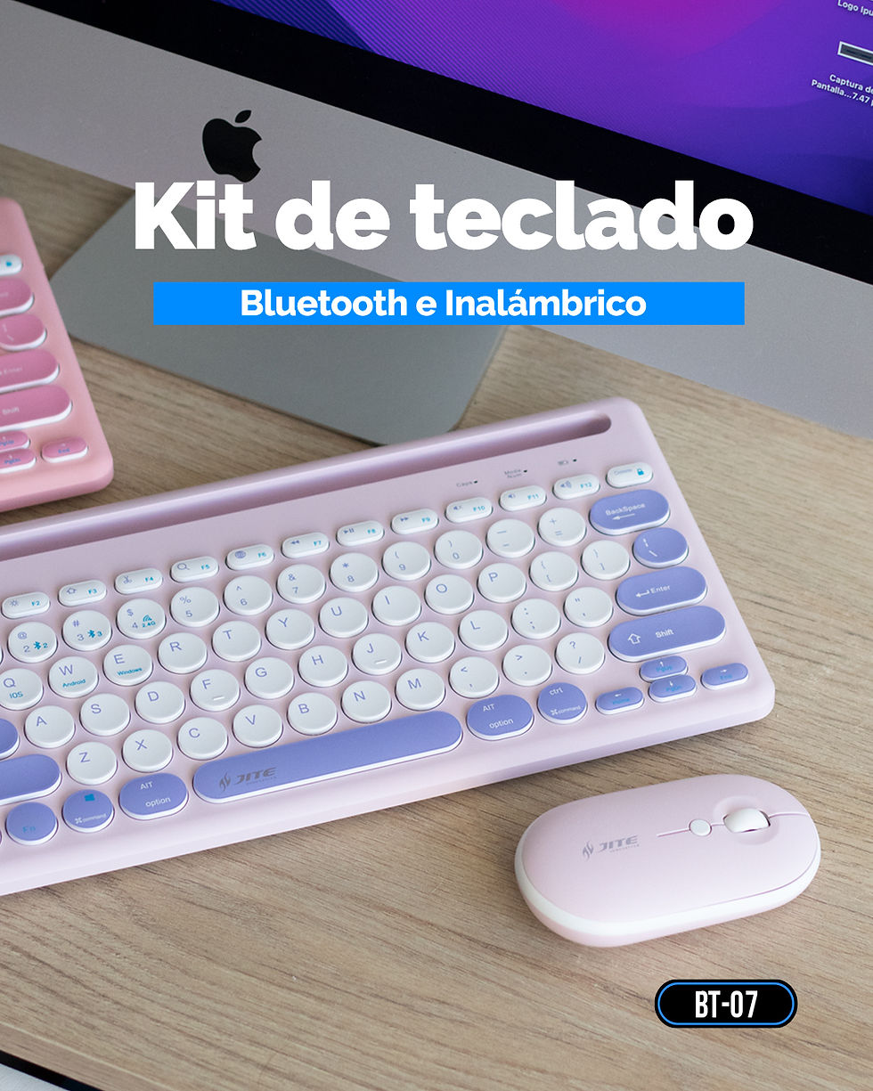 Miniatura: Kit de teclado Bluetooth e Inalambrico BT-07