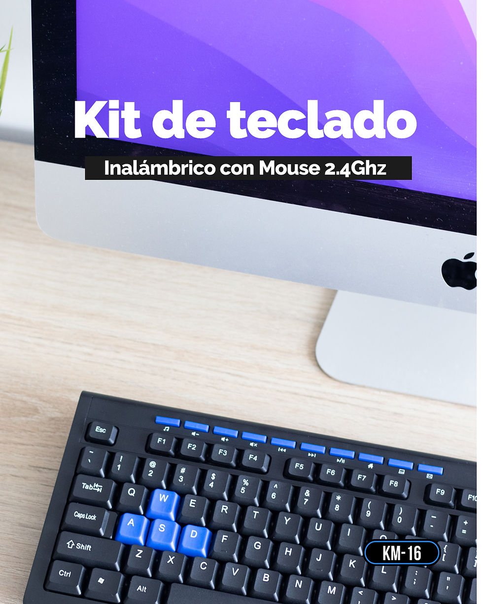 Miniatura: Kit de teclado Inalambrico con Mouse 2.4Ghz