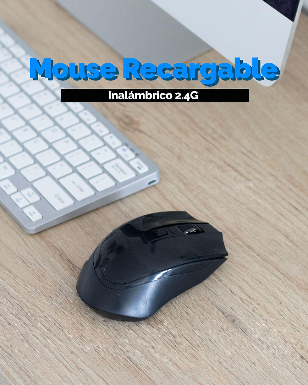 Miniatura: Mouse recargable Semi Ergonomico inalambrico