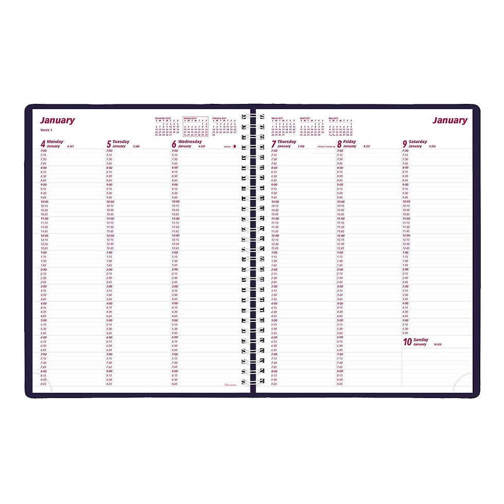 Thumbnail: Weekly Planner Galaxy Black