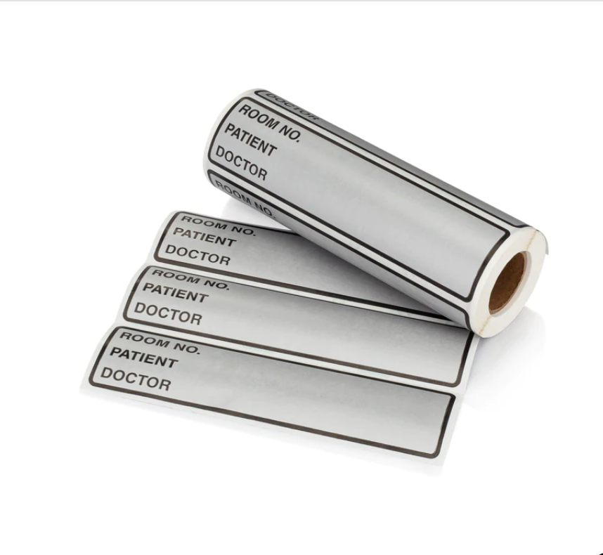 Thumbnail: Room No. / Patient / Doctor Preprinted ID Labels for 1.5 – 4” Ring Binder Spines