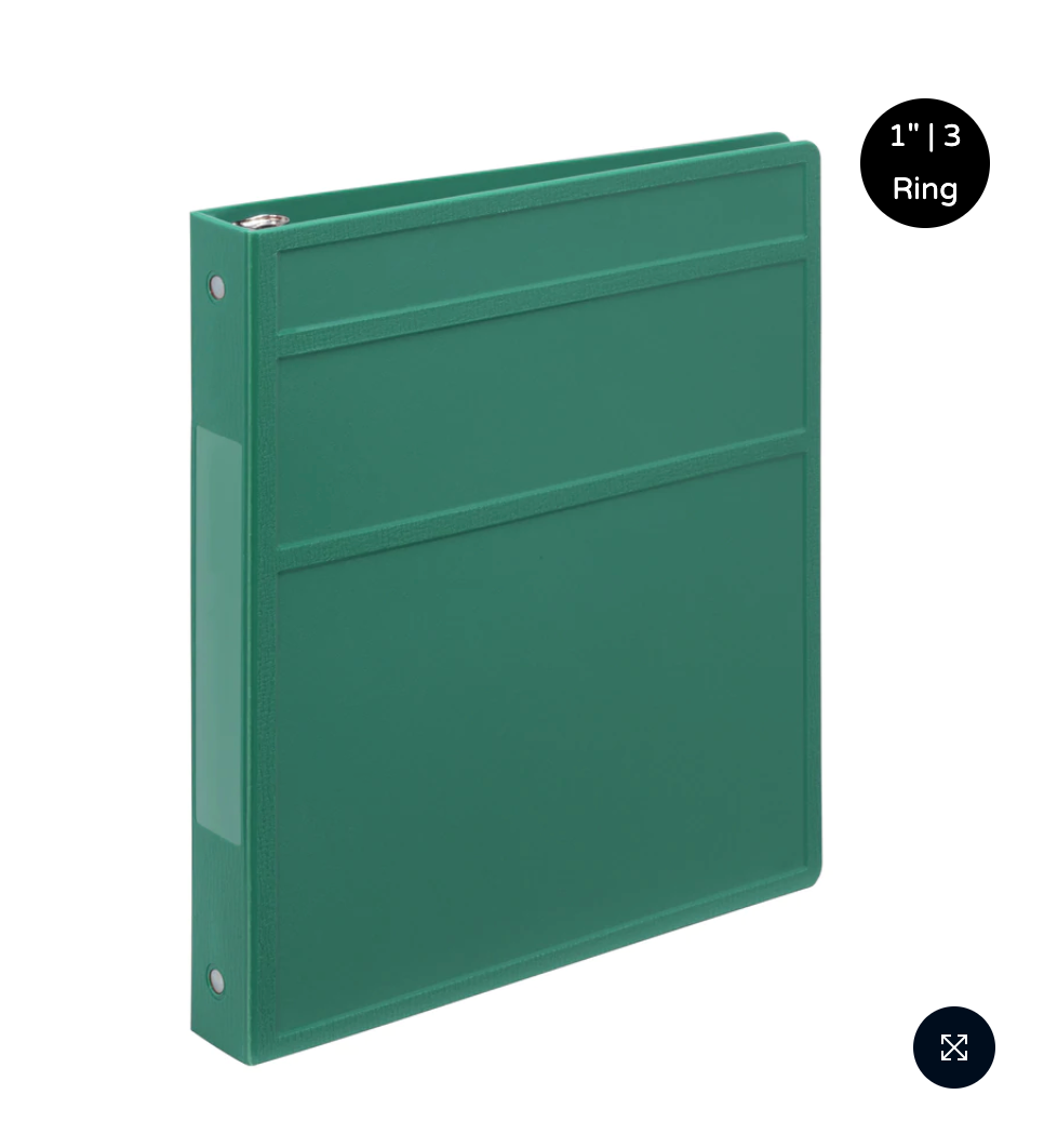 Thumbnail: Heavy Duty 3-Ring Binder for Medical Charting – Side Opening (Set of 12)