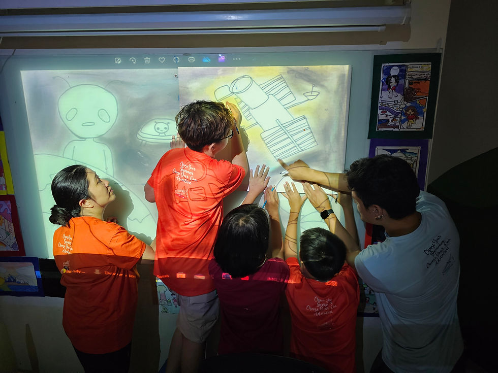 Scaling up their art works!