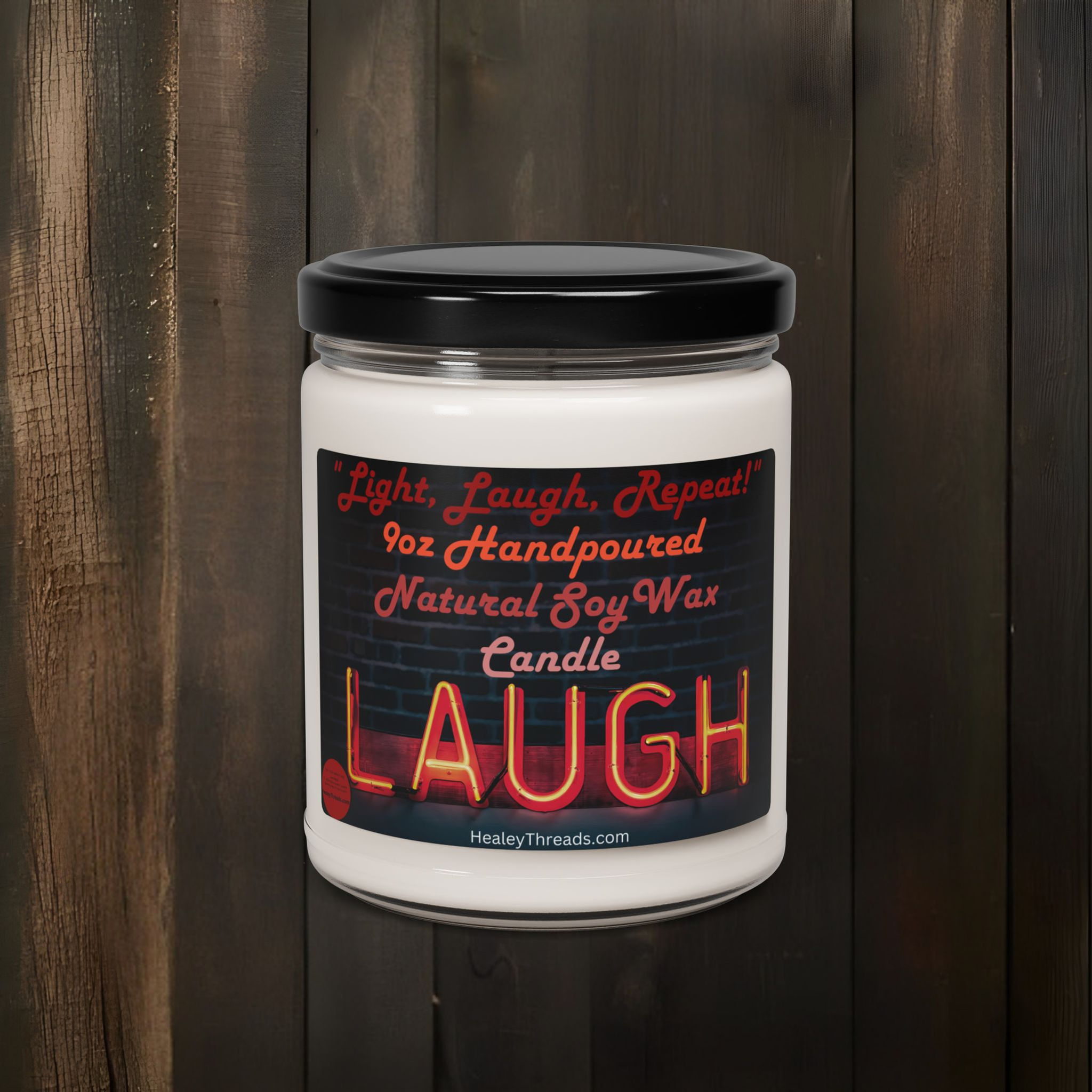 Laugh Out Loud 9oz Natural Soy Candle – Spark Joy, Brighten Your Day