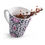 Thumbnail: Elegant Charcoal & Pink Scrollwork 12 oz Latte Mug with Modern Flair