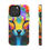 Thumbnail: Psychedelic Wild Cheetah Phone Case – Bold Vibrant Design for iPhone & Samsungs.