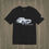 Thumbnail: Black Vintage British Car Tee with retro sketch design – classic fit for car enthusiasts