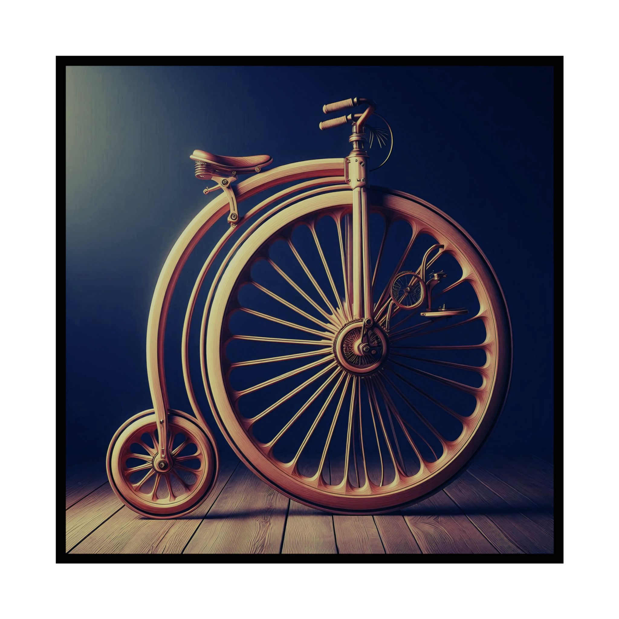 Vintage Penny-Farthing Timeless Bicycle Wall Art Home Decor