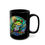 Thumbnail: Vibrant Stained Glass Frog & Dragonfly Ceramic Coffee Mug 