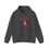 Thumbnail: Front view of our 'My Dogs Are My Valentine' charcoal color hoodie – stylish pet image surrounded by red text for dog owners.