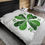 Thumbnail: Four Leaf Clover Velveteen Plush Blanket, comfy addition for St Patrick's Day
