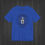 Thumbnail: Royal blue Austin Healey T-Shirt with a bold black and white Healey emblem centered on the chest.