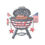 Thumbnail: Patriotic USA BBQ Sticker – Vinyl Decal for Coolers & Tailgates