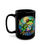 Thumbnail: Vibrant Stained Glass Frog & Dragonfly Ceramic Coffee Mug 