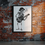 Thumbnail: Strum On Skeleton Guitarist Poster – Acoustic Rebel Art