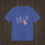 Thumbnail: Heather blue Stylish and artistic Women's Diva T-Shirt with white flip flops and Diva text
