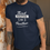 Thumbnail: Man wearing a navy blue colored Think Positive, BE Positive T-Shirt